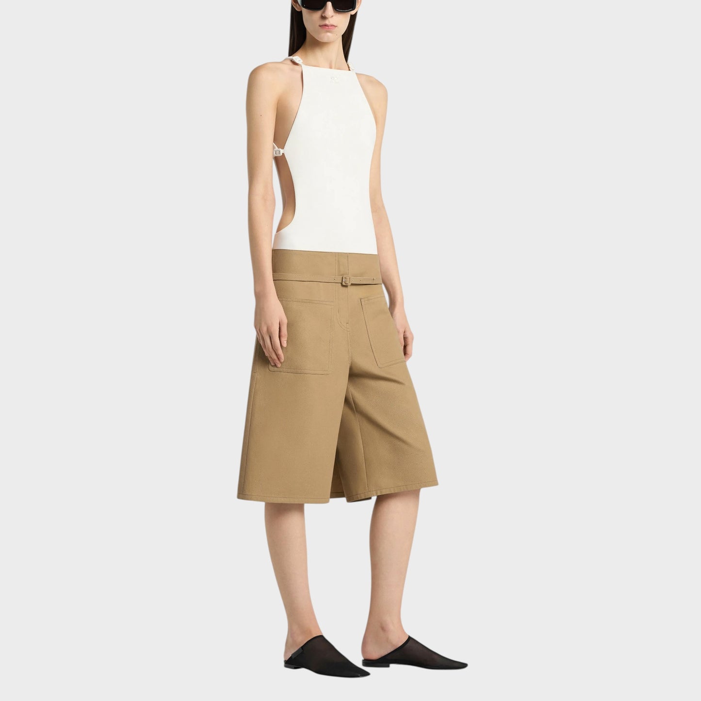 Courrèges Cut Out One Piece Swimsuit