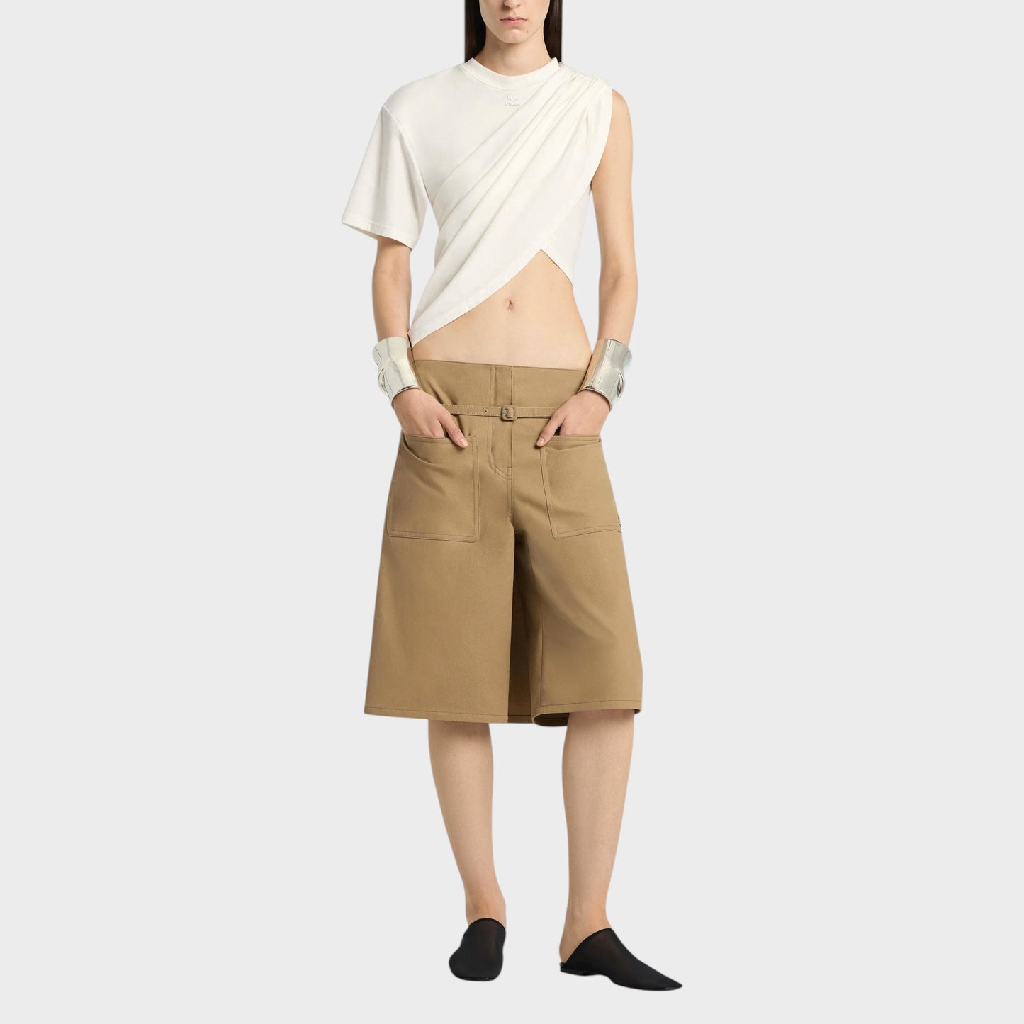 Courrèges Asymmetrical Twist T-Shirt