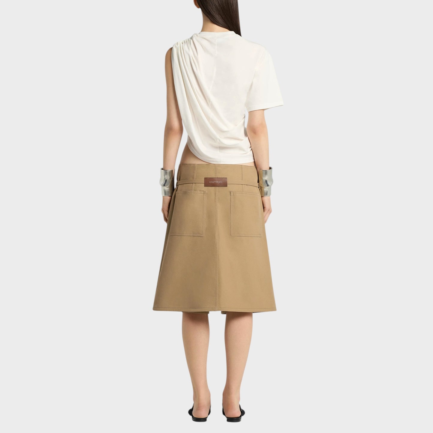 Courrèges Asymmetrical Twist T-Shirt