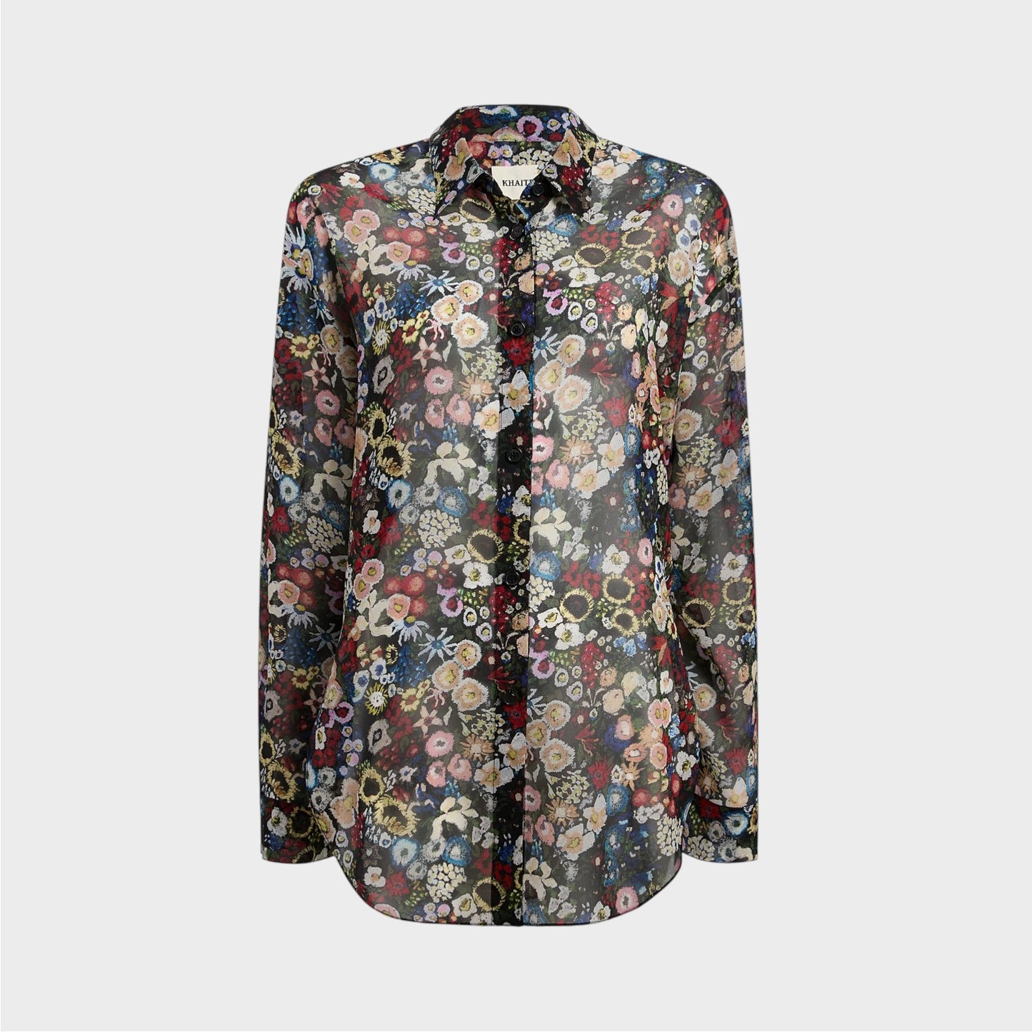 Khaite Goya Silk Floral Shirt