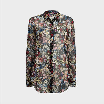Khaite Goya Silk Floral Shirt