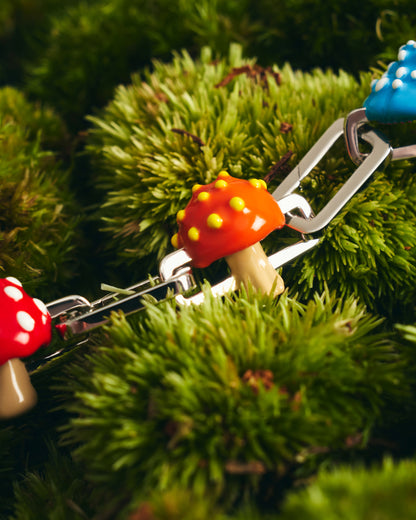 Poubel Orange Mushroom Charm