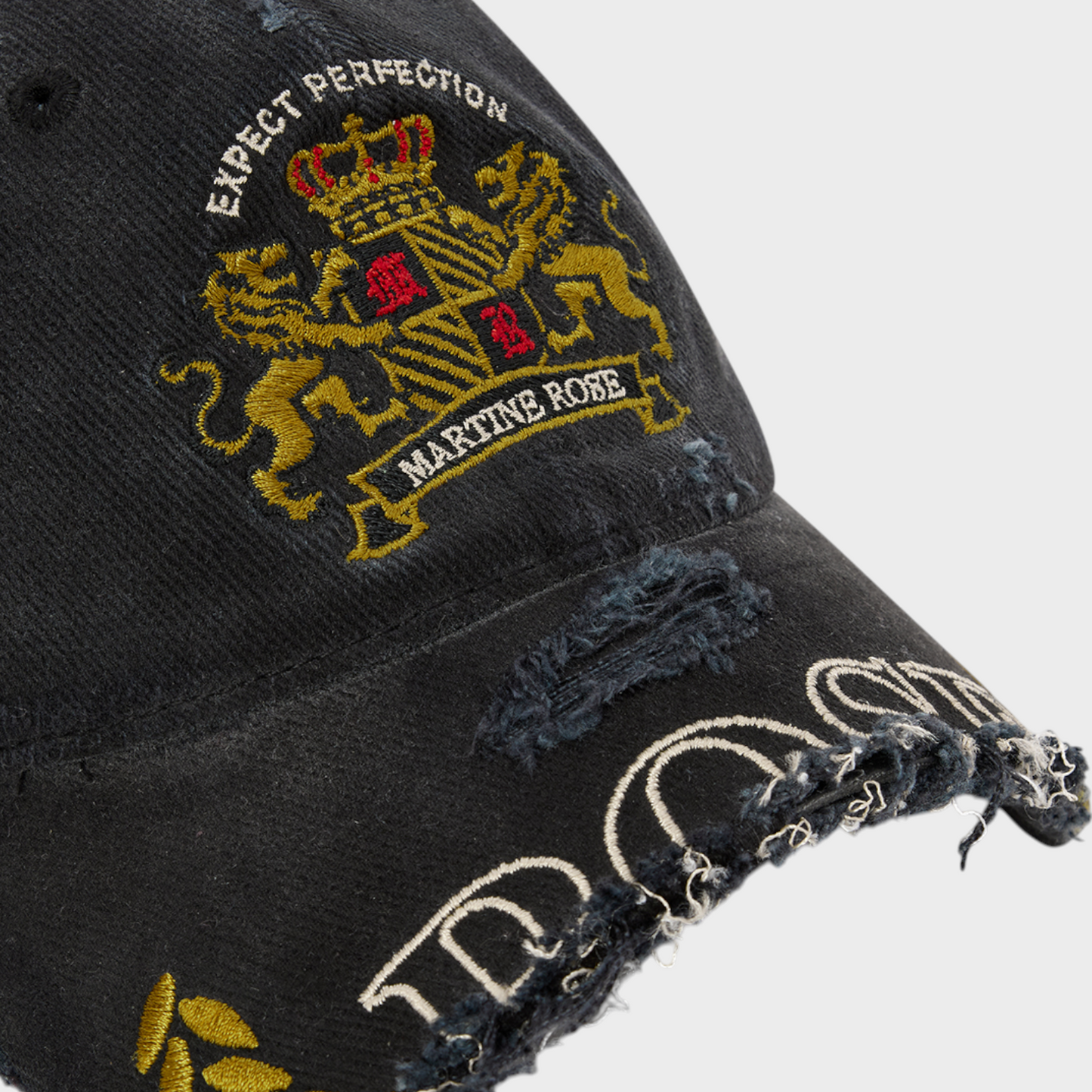 Martine Rose Cut Peak Embroidered Cap