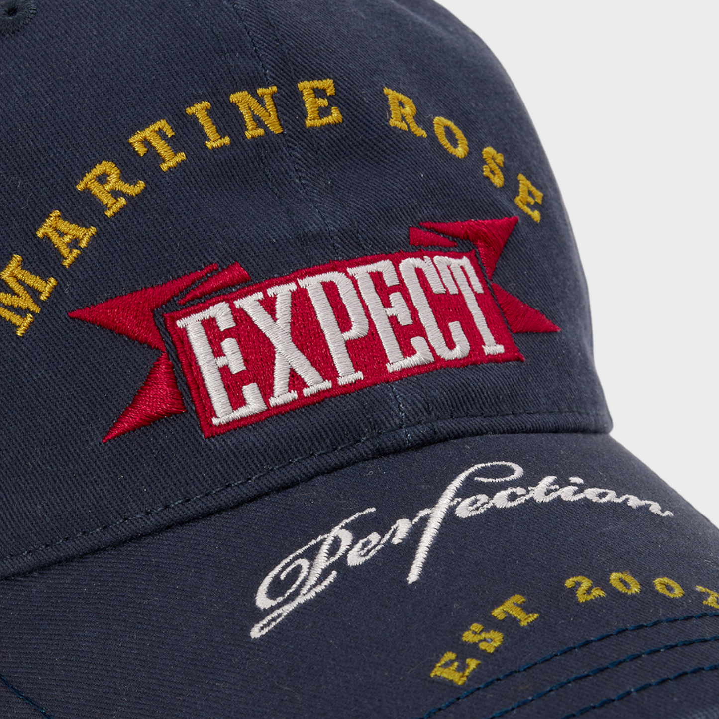 Martine Rose Roll Back Embroidered Cap