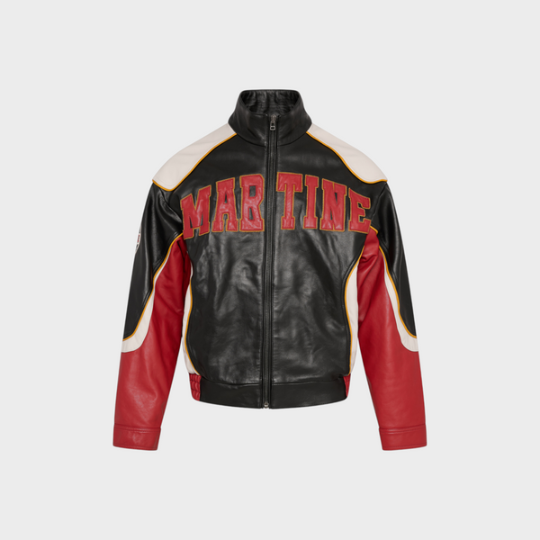Martine Rose Superbowl Leather Jacket