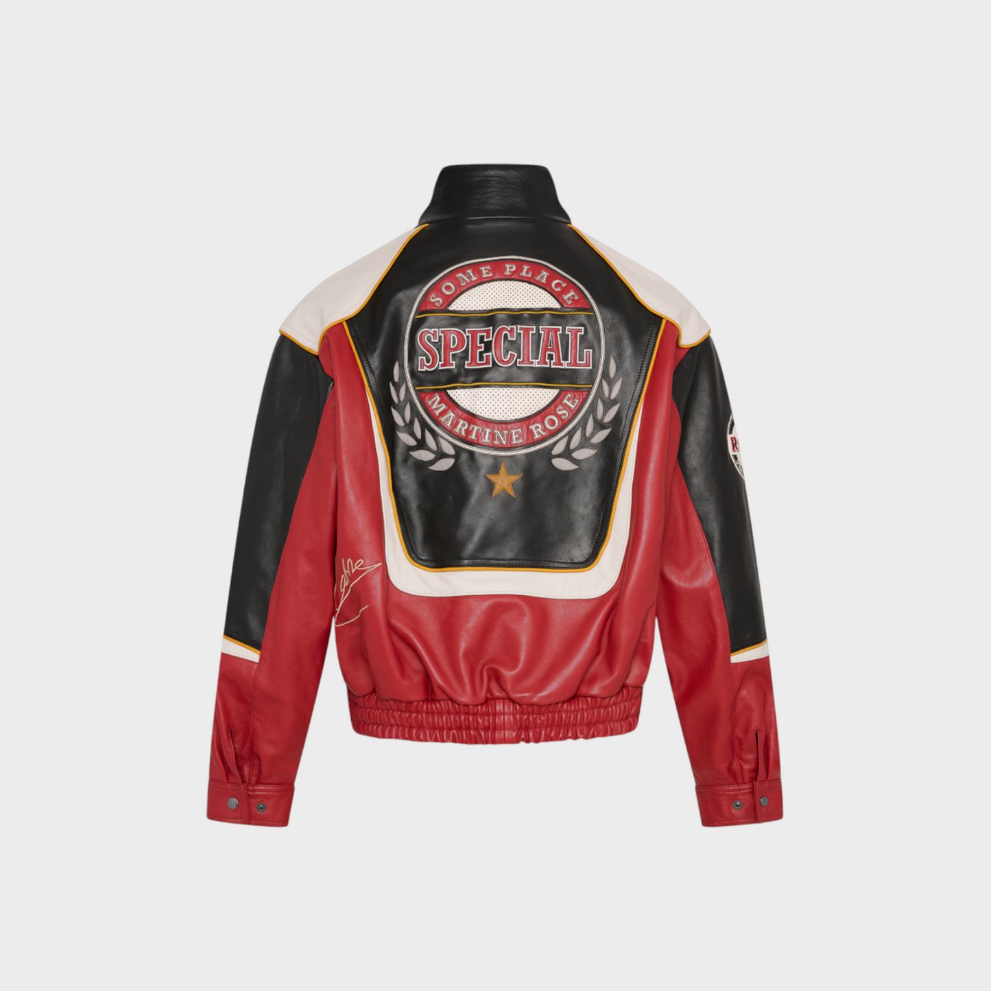 Martine Rose Superbowl Leather Jacket