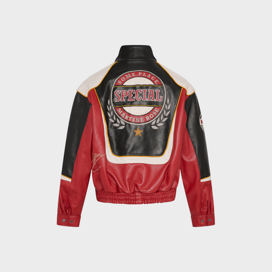 Martine Rose Superbowl Leather Jacket