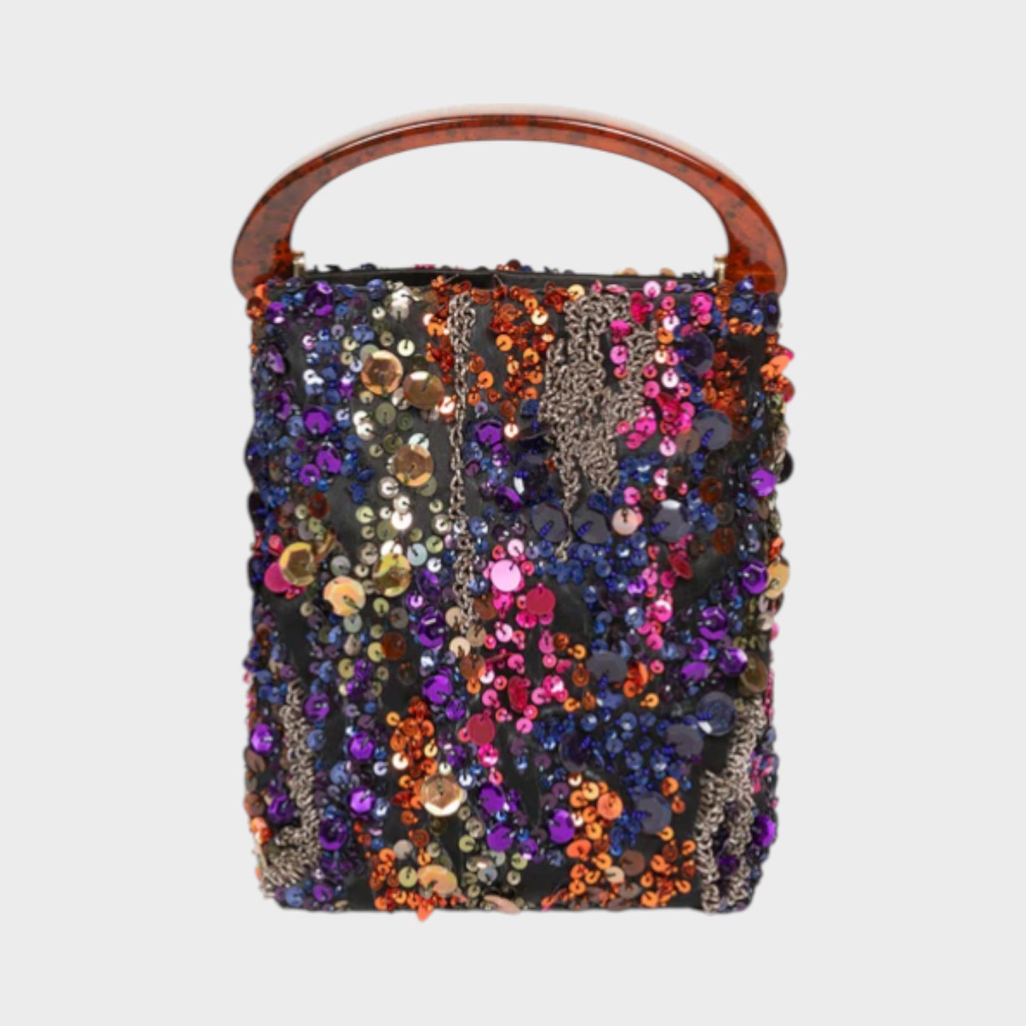 Dries Van Noten Micro Embroidered Bucket Bag