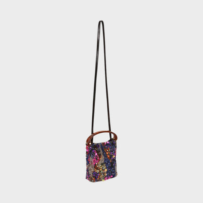 Dries Van Noten Micro Embroidered Bucket Bag