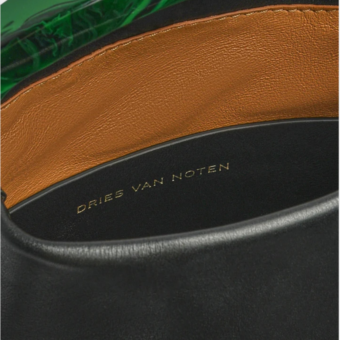 Dries Van Noten Crisp Lamb Leather Shoulder Bag