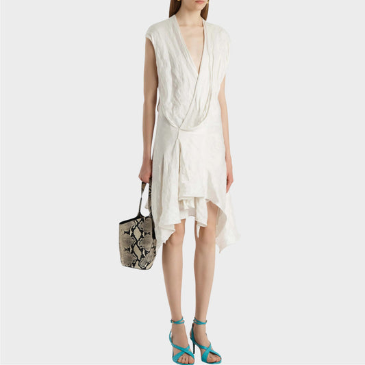 Khaite Merith Asymmetric Dress