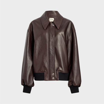Khaite Shelman Leather Jacket
