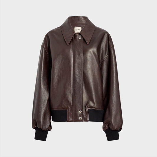 Khaite Shelman Leather Jacket