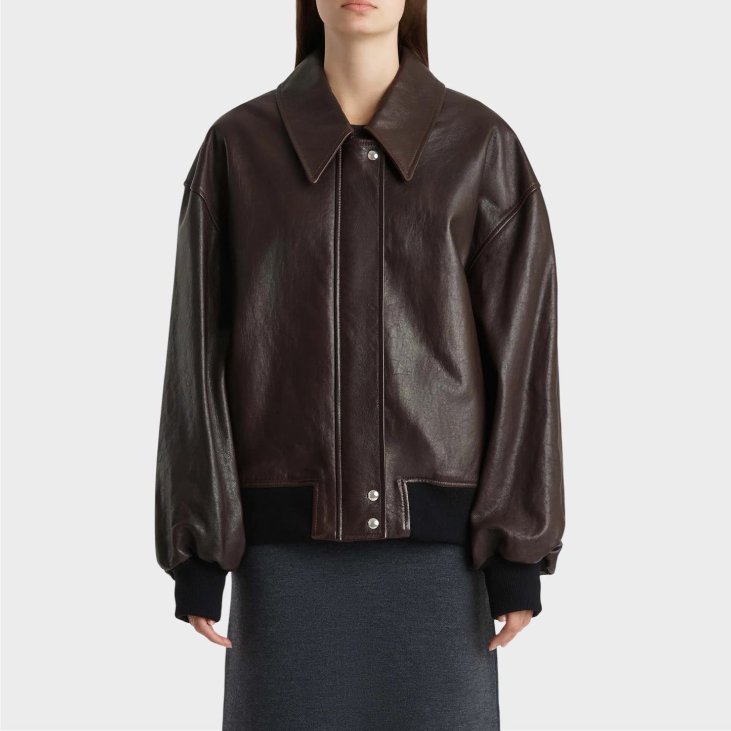 Khaite Shelman Leather Jacket