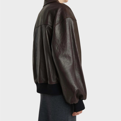 Khaite Shelman Leather Jacket