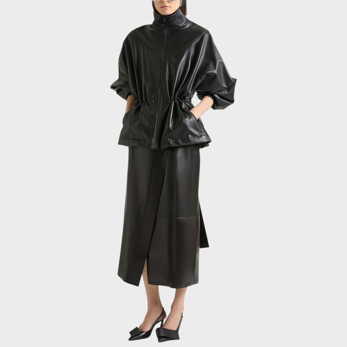 Givenchy Leather Tracksuit Jacket