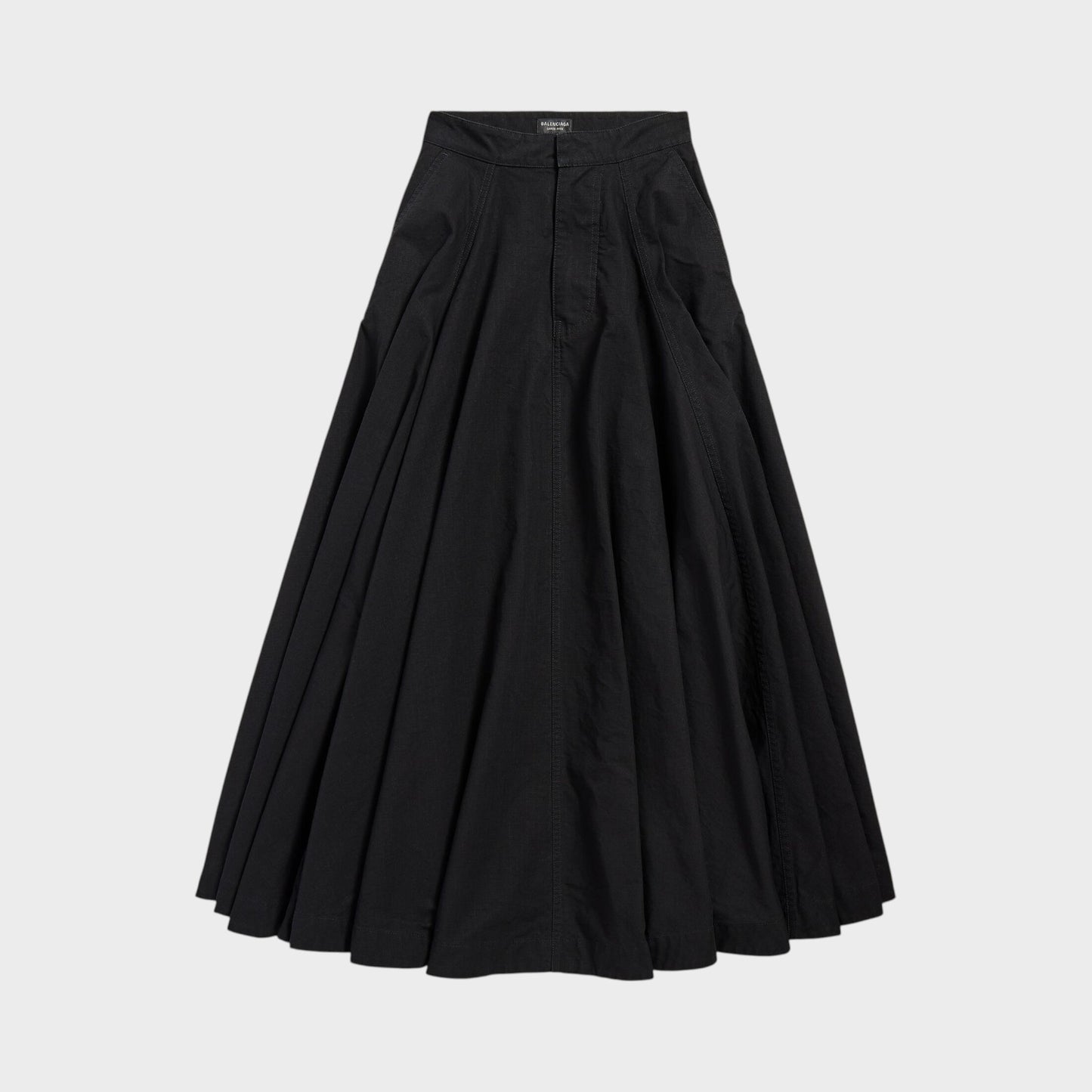 Balenciaga Godet Cotton Maxi Skirt