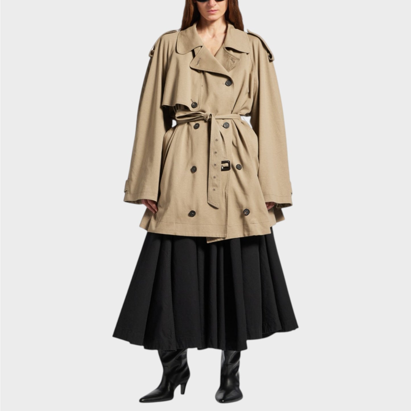 Balenciaga Double Breasted Cocoon Coat