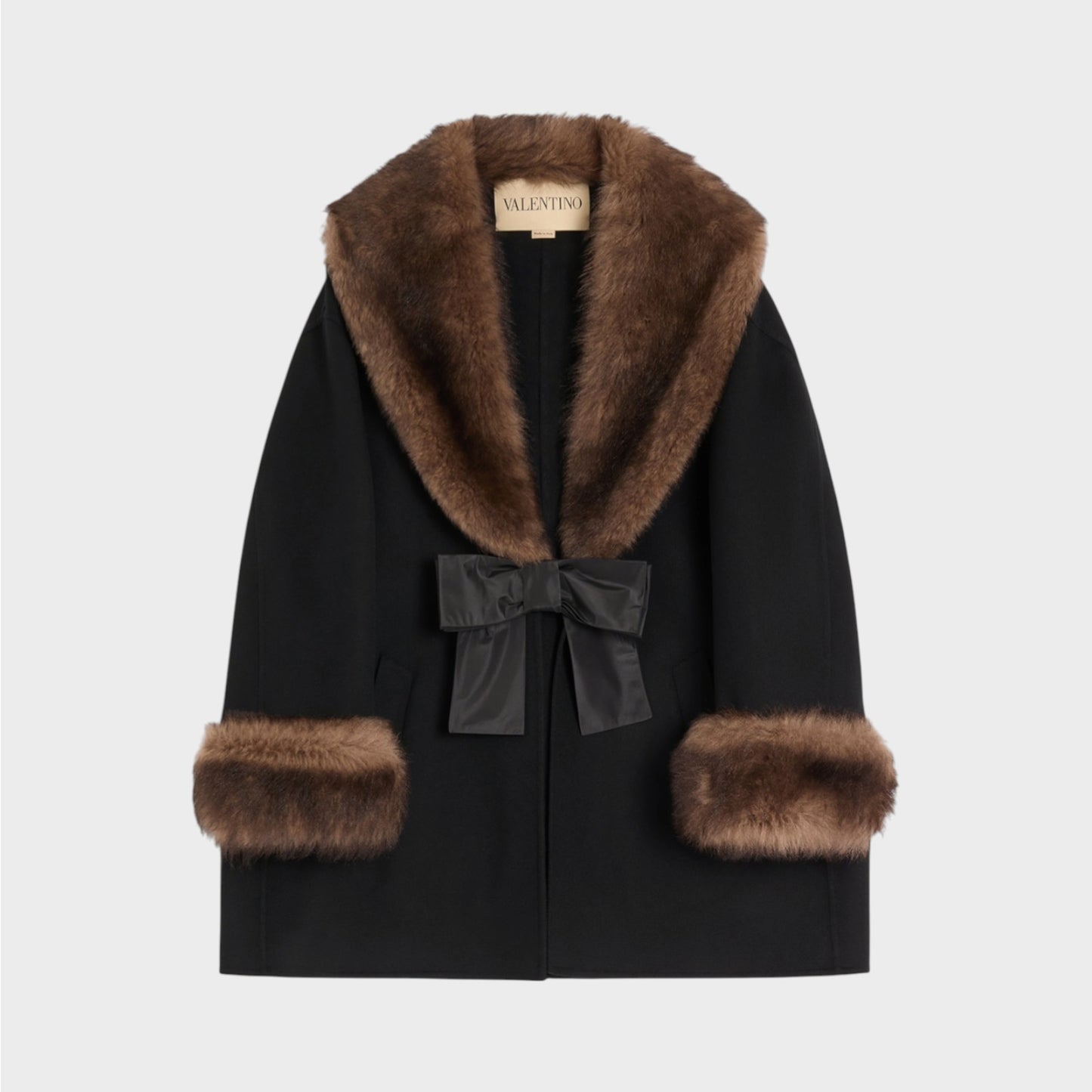 Valentino Wool & Cashmere Solid Caban
