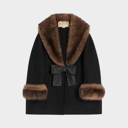 Valentino Wool & Cashmere Solid Caban