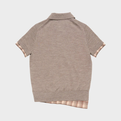 Acne Studios Wool Layered Knit Polo