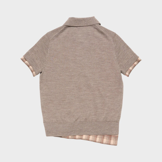 Acne Studios Wool Layered Knit Polo