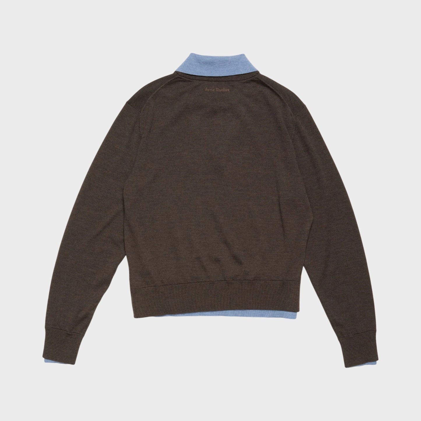 Acne Studios Wool V-Neck Layered Knitwear