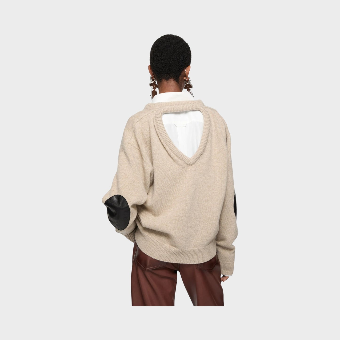 Acne Studios V-Neck Cut Out Sweater