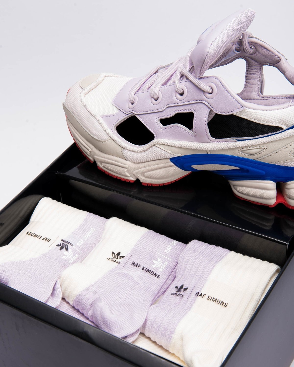 Raf Simons x Adidas Sneakers, Multi, RS Replicant Ozweego in White and Brown