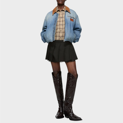 Acne Studios Lace Layered Mini Skirt
