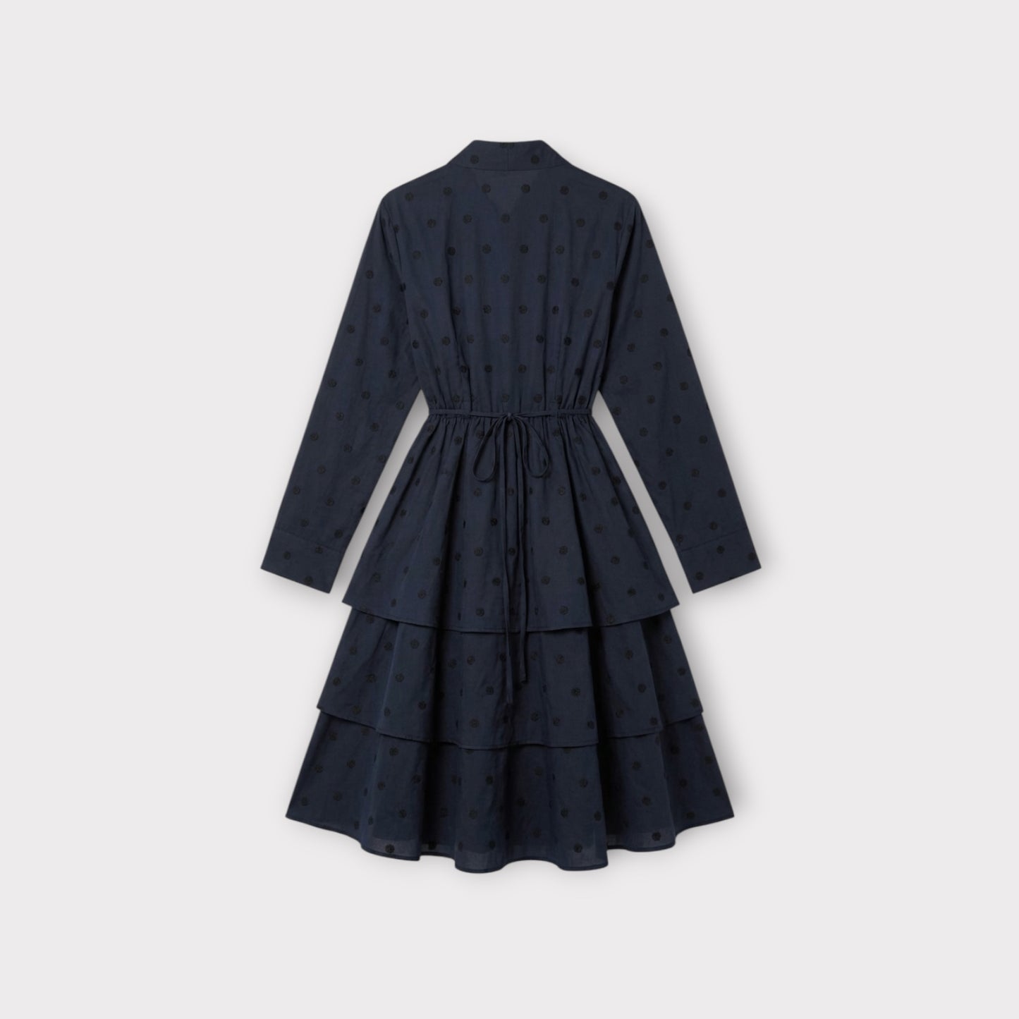 Alaïa Pois Brodes Kimono Shirt Dress