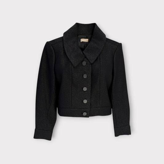 Alaïa Rafia Cropped Jacket
