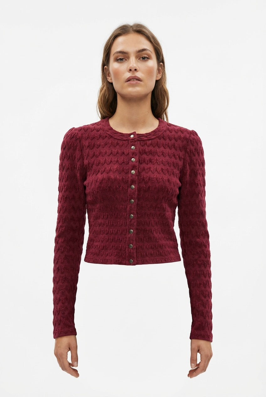 Alaïa Velours Cardigan