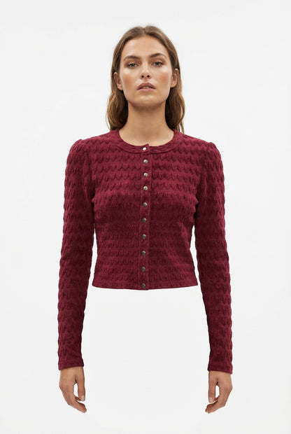 Alaïa Velours Cardigan