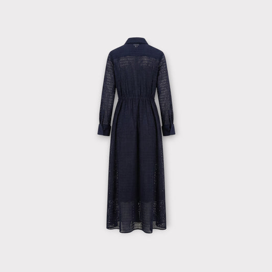 Alaia Laser Vienne Full Shirt Dress