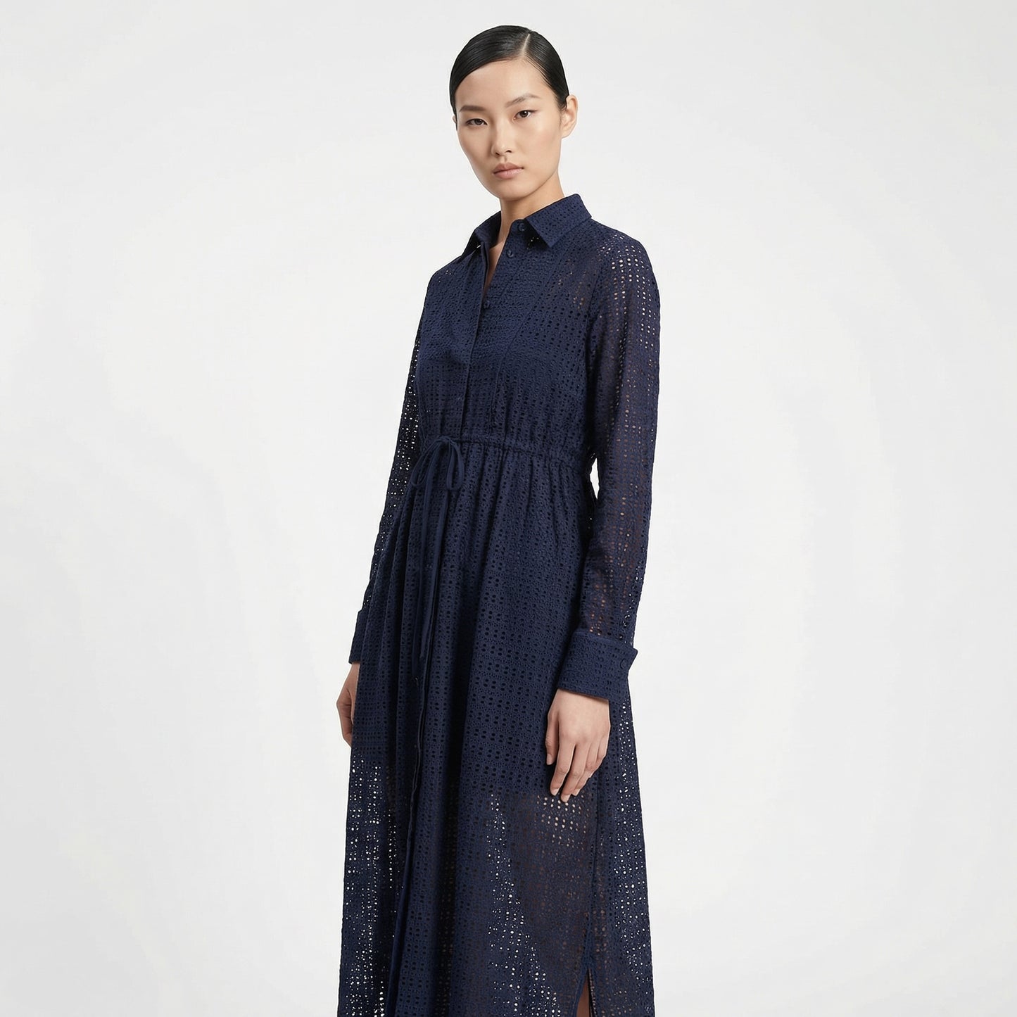 Alaia Laser Vienne Full Shirt Dress