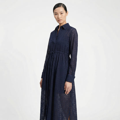 Alaia Laser Vienne Full Shirt Dress
