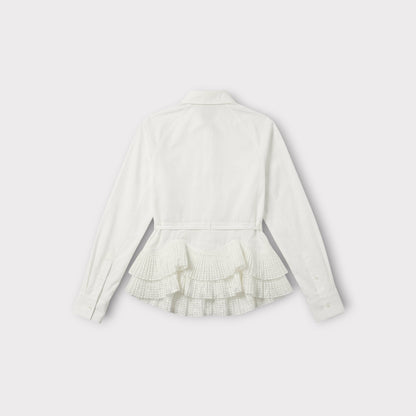 Alaïa Neon Plisse Vienne Shirt