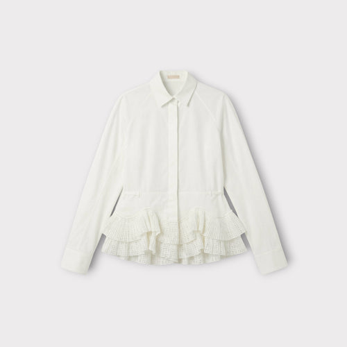 Alaïa Neon Plisse Vienne Shirt