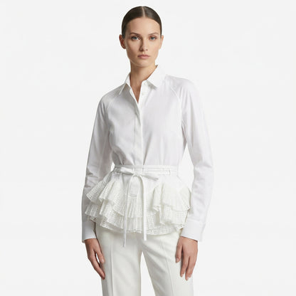 Alaïa Neon Plisse Vienne Shirt