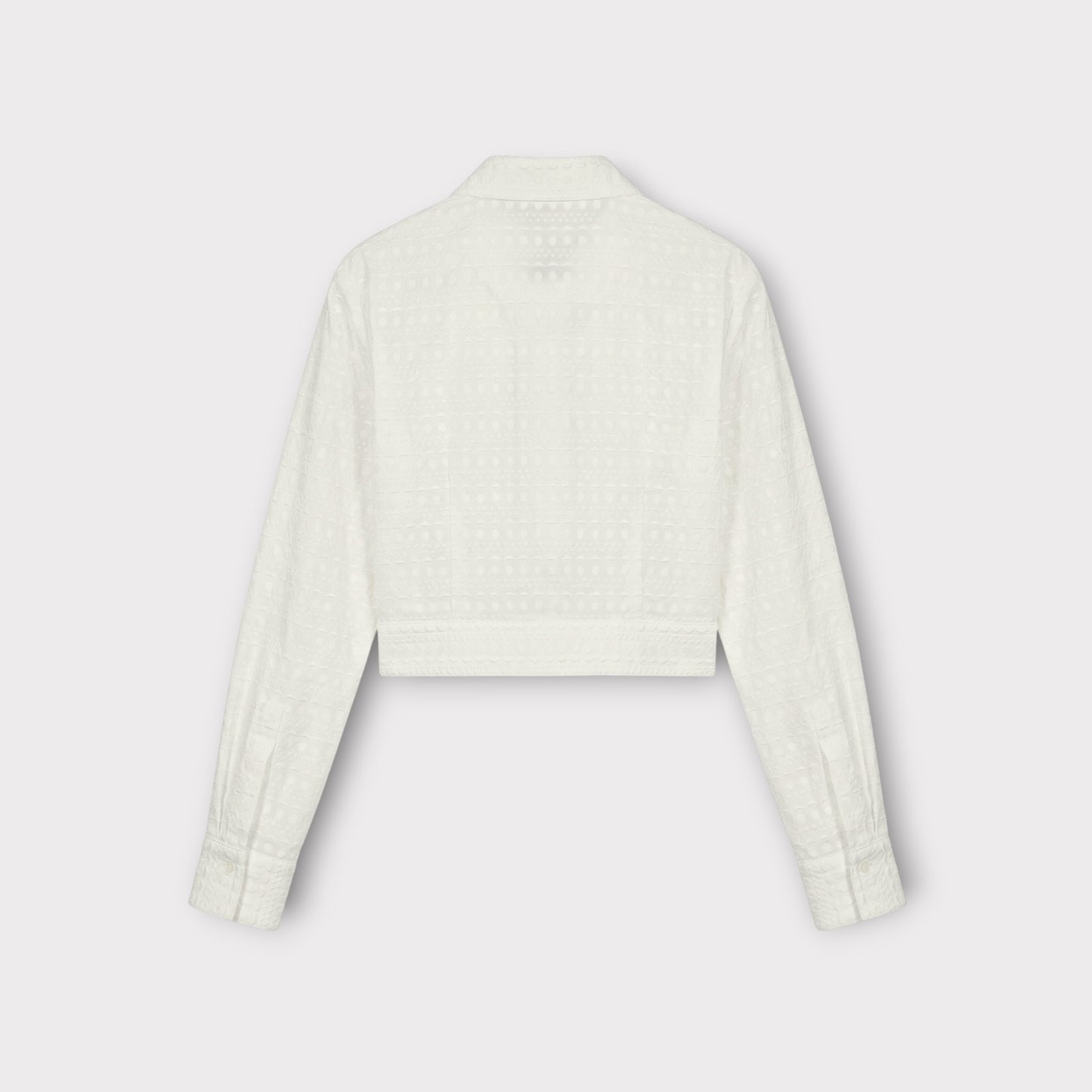 Alaïa Popeline Vienne Matt Cropped Shirt