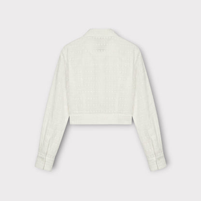 Alaïa Popeline Vienne Matt Cropped Shirt