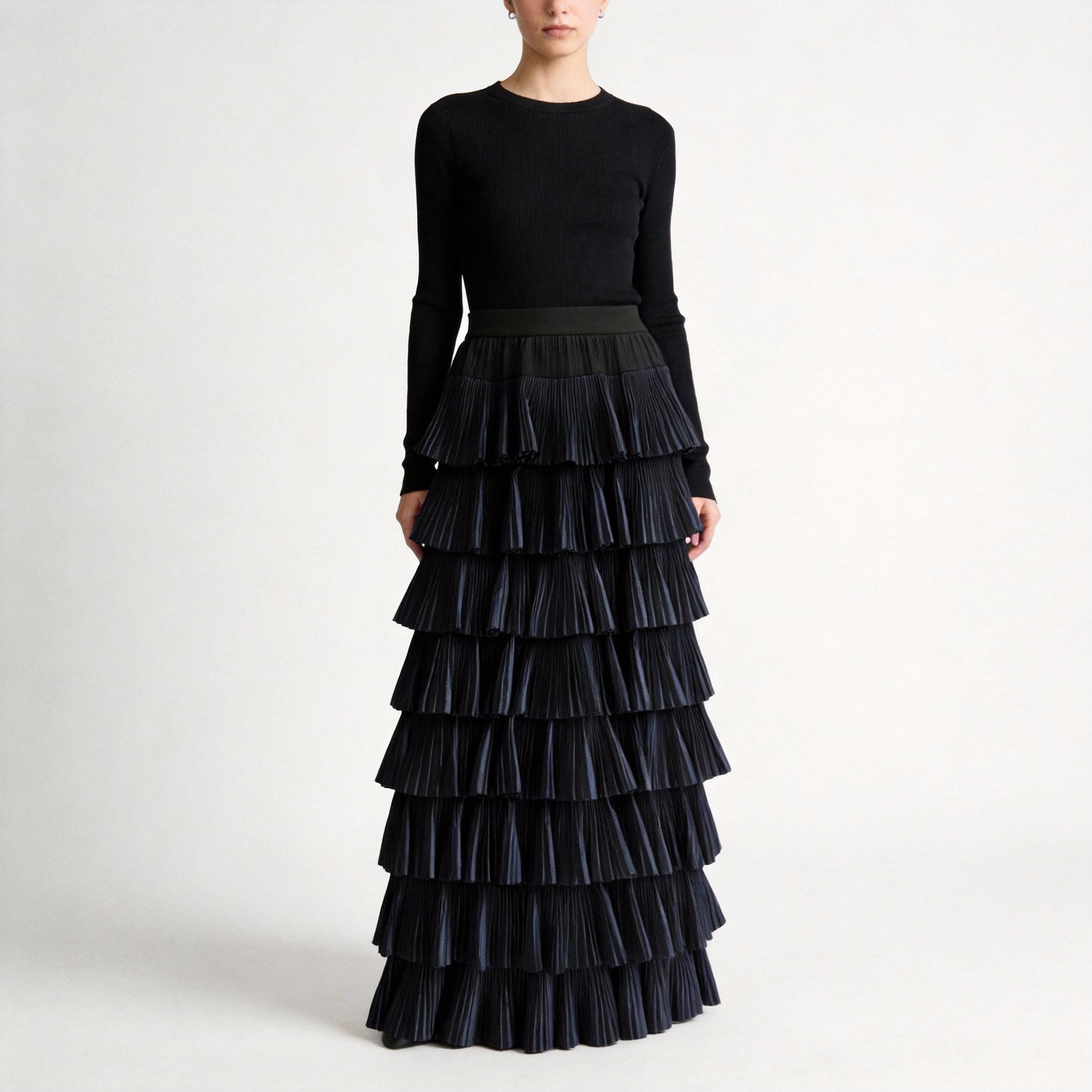Alaïa Long Totem Skirt