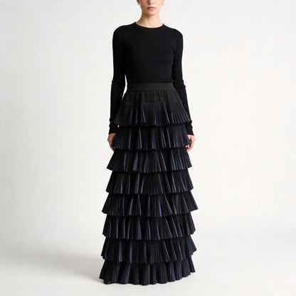 Alaïa Long Totem Skirt