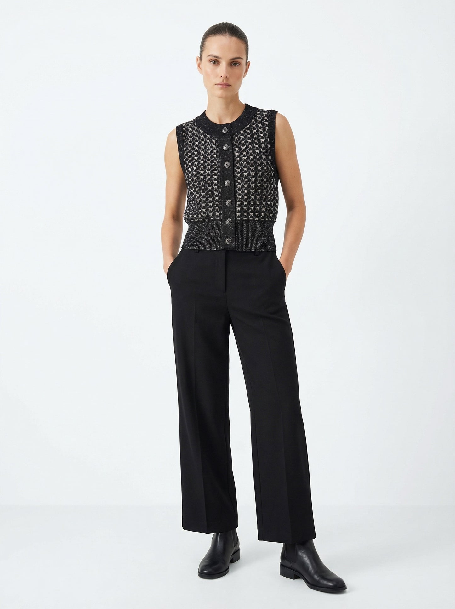Alaïa Recif Lurex Knit Vest