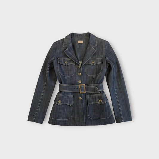 Alaïa Denim A-Line Jacket