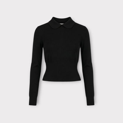 Alaïa Laine Supreme Ribbed Knit Top