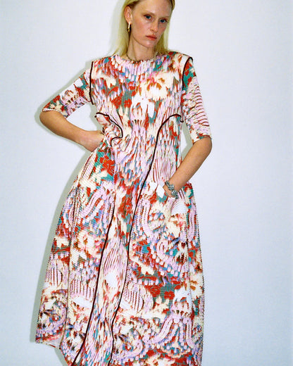 Julia Heuer Uma Hand Pleated Dress