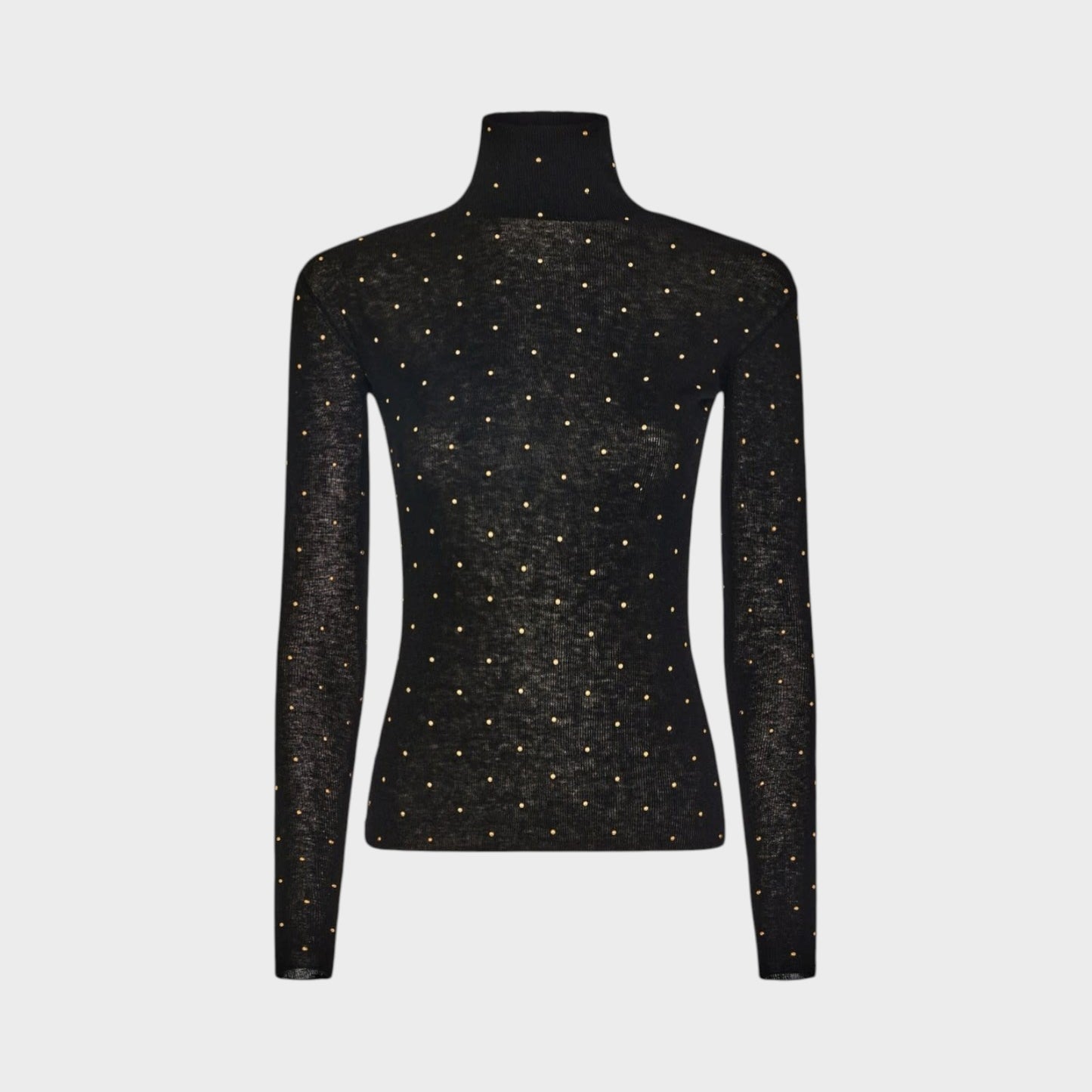 Rabanne Turtle Neck Studs Top