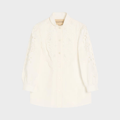 Valentino Cotton Embroidered Shirt